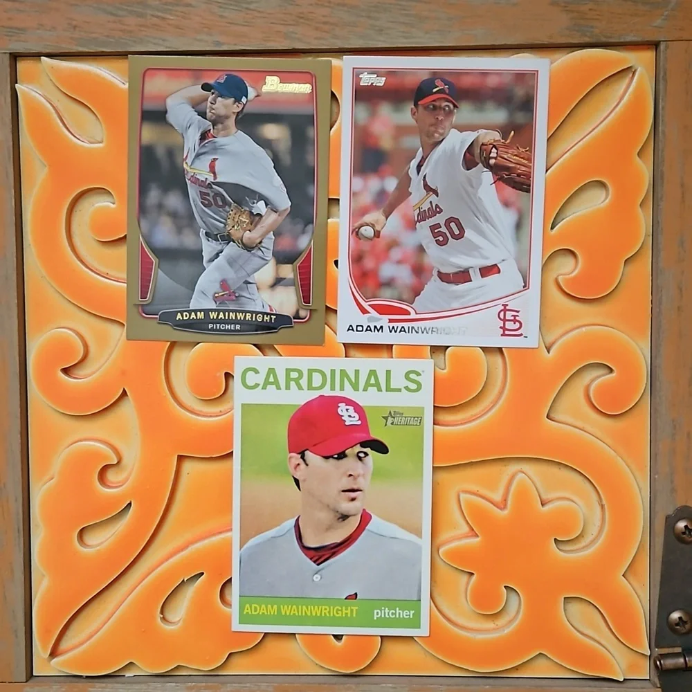 Topps Adam Wainwright Saint Louis Cardinals #125/50/59 3 Pack